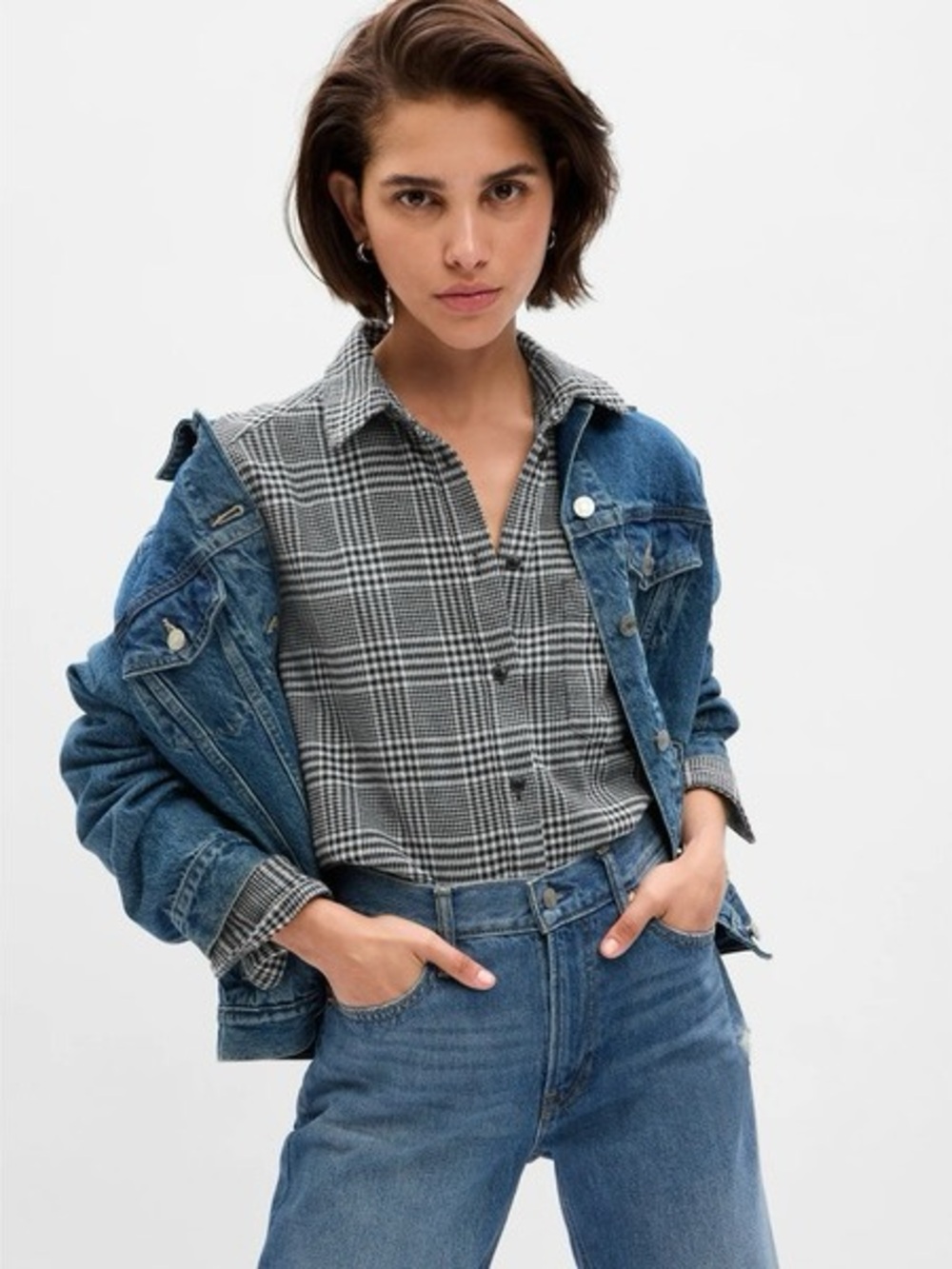 💥$10 Starts $79 Retail GAP Flannel Big Shirt